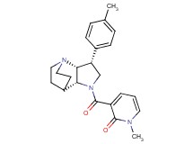 1-methyl-3-{[(3R*,3aR*,7aR*)-3-(4-methylphenyl)hexahydro-4,7-ethanopyrrolo[3,2-b]pyridin-1(2H)-yl]carbonyl}pyridin-2(1H)-one