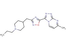 7-methyl-3-{3-[(1-propylpiperidin-4-yl)methyl]-1,2,4-oxadiazol-5-yl}[1,2,4]triazolo[4,3-a]pyrimidine