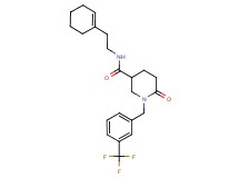 N-[2-(1-cyclohexen-1-yl)ethyl]-6-oxo-1-[3-(trifluoromethyl)benzyl]-3-piperidinecarboxamide