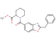 methyl 1-[(2-benzyl-1,3-benzoxazol-5-yl)carbonyl]-2-piperidinecarboxylate