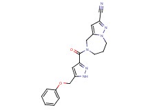 5-{[5-(phenoxymethyl)-1H-pyrazol-3-yl]carbonyl}-5,6,7,8-tetrahydro-4H-pyrazolo[1,5-a][1,4]diazepine-2-carbonitrile