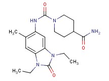 N~1~-(1,3-diethyl-6-methyl-2-oxo-2,3-dihydro-1H-benzimidazol-5-yl)piperidine-1,4-dicarboxamide