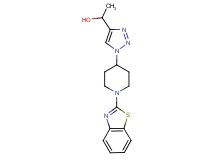 1-{1-[1-(1,3-benzothiazol-2-yl)-4-piperidinyl]-1H-1,2,3-triazol-4-yl}ethanol