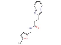 3-imidazo[1,2-a]pyridin-2-yl-N-[(5-methyl-2-furyl)methyl]propanamide
