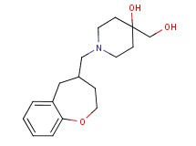 4-(hydroxymethyl)-1-(2,3,4,5-tetrahydro-1-benzoxepin-4-ylmethyl)piperidin-4-ol