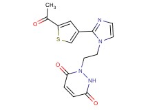 1-{2-[2-(5-acetyl-3-thienyl)-1H-imidazol-1-yl]ethyl}-1,2-dihydropyridazine-3,6-dione