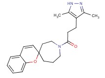 1-[3-(3,5-dimethyl-1H-pyrazol-4-yl)propanoyl]spiro[azepane-4,2'-chromene]
