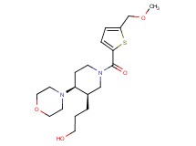 3-((3R*,4S*)-1-{[5-(methoxymethyl)-2-thienyl]carbonyl}-4-morpholin-4-ylpiperidin-3-yl)propan-1-ol