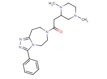 7-[(1,4-dimethylpiperazin-2-yl)acetyl]-3-phenyl-6,7,8,9-tetrahydro-5H-[1,2,4]triazolo[4,3-d][1,4]diazepine