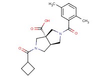 (3aR*,6aR*)-2-(cyclobutylcarbonyl)-5-(2,5-dimethylbenzoyl)hexahydropyrrolo[3,4-c]pyrrole-3a(1H)-carboxylic acid