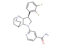 2-[(2R*,3S*,6R*)-3-(2,3-difluorophenyl)-1,5-diazatricyclo[5.2.2.0~2,6~]undec-5-yl]isonicotinamide
