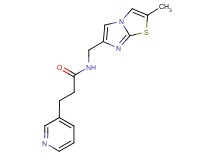 N-[(2-methylimidazo[2,1-b][1,3]thiazol-6-yl)methyl]-3-pyridin-3-ylpropanamide