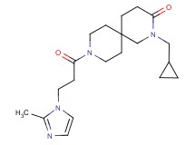 2-(cyclopropylmethyl)-9-[3-(2-methyl-1H-imidazol-1-yl)propanoyl]-2,9-diazaspiro[5.5]undecan-3-one