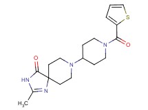 2-methyl-8-[1-(2-thienylcarbonyl)piperidin-4-yl]-1,3,8-triazaspiro[4.5]dec-1-en-4-one