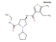 (4R)-1-cyclopentyl-N-ethyl-4-{[(4-ethyl-5-methyl-3-thienyl)carbonyl]amino}-L-prolinamide
