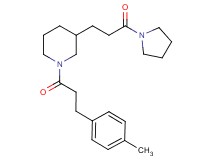 1-[3-(4-methylphenyl)propanoyl]-3-[3-oxo-3-(1-pyrrolidinyl)propyl]piperidine