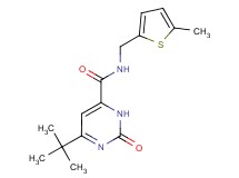 6-tert-butyl-N-[(5-methyl-2-thienyl)methyl]-2-oxo-2,3-dihydropyrimidine-4-carboxamide