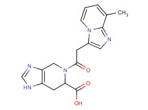 5-[(8-methylimidazo[1,2-a]pyridin-3-yl)acetyl]-4,5,6,7-tetrahydro-1H-imidazo[4,5-c]pyridine-6-carboxylic acid