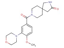 8-[4-methoxy-3-(4-morpholinyl)benzoyl]-2,8-diazaspiro[4.5]decan-3-one