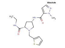 (4S)-N-ethyl-4-{[(1-methyl-1H-pyrazol-5-yl)carbonyl]amino}-1-(2-thienylmethyl)-L-prolinamide