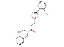 N-ethyl-3-[3-(2-methylphenyl)-1,2,4-oxadiazol-5-yl]-N-(pyridin-2-ylmethyl)propanamide