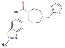 N-(2-methyl-1,3-benzothiazol-6-yl)-4-(2-thienylmethyl)-1,4-diazepane-1-carboxamide