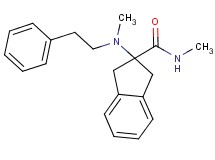 N-methyl-2-[methyl(2-phenylethyl)amino]-2-indanecarboxamide