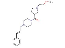 1-{[1-(2-methoxyethyl)pyrrolidin-3-yl]carbonyl}-4-[(2E)-3-phenylprop-2-en-1-yl]piperazine