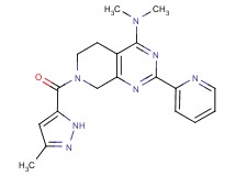 N,N-dimethyl-7-[(3-methyl-1H-pyrazol-5-yl)carbonyl]-2-pyridin-2-yl-5,6,7,8-tetrahydropyrido[3,4-d]pyrimidin-4-amine