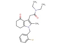 N,N-diethyl-2-[1-(2-fluorobenzyl)-2-methyl-4-oxo-4,5,6,7-tetrahydro-1H-indol-3-yl]acetamide