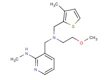 3-({(2-methoxyethyl)[(3-methyl-2-thienyl)methyl]amino}methyl)-N-methylpyridin-2-amine