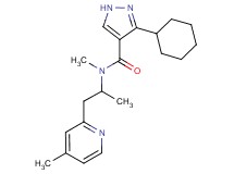 3-cyclohexyl-N-methyl-N-[1-methyl-2-(4-methyl-2-pyridinyl)ethyl]-1H-pyrazole-4-carboxamide
