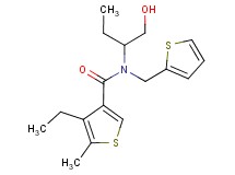 4-ethyl-N-[1-(hydroxymethyl)propyl]-5-methyl-N-(2-thienylmethyl)thiophene-3-carboxamide