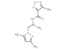 N-[2-(3,5-dimethyl-1H-pyrazol-1-yl)-1-methylethyl]-4-methyl-1,2,5-oxadiazole-3-carboxamide