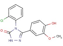 4-(2-chlorophenyl)-5-(4-hydroxy-3-methoxyphenyl)-2,4-dihydro-3H-1,2,4-triazol-3-one