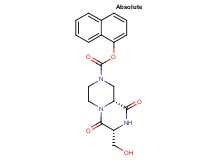 1-naphthyl (7R,9aR)-7-(hydroxymethyl)-6,9-dioxooctahydro-2H-pyrazino[1,2-a]pyrazine-2-carboxylate