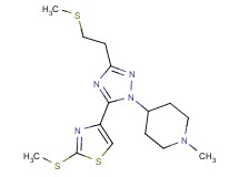1-methyl-4-{3-[2-(methylthio)ethyl]-5-[2-(methylthio)-1,3-thiazol-4-yl]-1H-1,2,4-triazol-1-yl}piperidine
