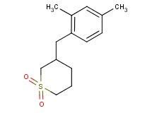 3-(2,4-dimethylbenzyl)tetrahydro-2H-thiopyran 1,1-dioxide