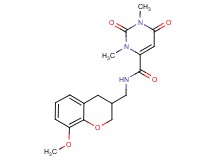N-[(8-methoxy-3,4-dihydro-2H-chromen-3-yl)methyl]-1,3-dimethyl-2,6-dioxo-1,2,3,6-tetrahydropyrimidine-4-carboxamide