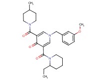 3-[(2-ethyl-1-piperidinyl)carbonyl]-1-(3-methoxybenzyl)-5-[(4-methyl-1-piperidinyl)carbonyl]-4(1H)-pyridinone