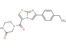 4-{[6-(4-ethylphenyl)imidazo[2,1-b][1,3]thiazol-3-yl]carbonyl}-2-piperazinone