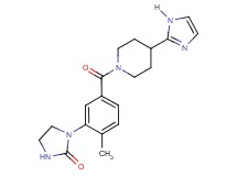 1-(5-{[4-(1H-imidazol-2-yl)-1-piperidinyl]carbonyl}-2-methylphenyl)-2-imidazolidinone