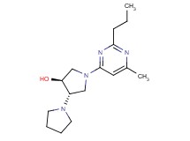 (3'S*,4'S*)-1'-(6-methyl-2-propylpyrimidin-4-yl)-1,3'-bipyrrolidin-4'-ol