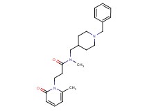 N-[(1-benzyl-4-piperidinyl)methyl]-N-methyl-3-(6-methyl-2-oxo-1(2H)-pyridinyl)propanamide