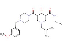 N-ethyl-1-isobutyl-5-{[4-(3-methoxybenzyl)-1-piperazinyl]carbonyl}-4-oxo-1,4-dihydro-3-pyridinecarboxamide