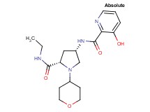 N-[(3S,5S)-5-[(ethylamino)carbonyl]-1-(tetrahydro-2H-pyran-4-yl)pyrrolidin-3-yl]-3-hydroxypyridine-2-carboxamide