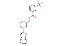 N-{[1-(2,3-dihydro-1H-inden-2-yl)-3-piperidinyl]methyl}-3-(trifluoromethyl)benzamide