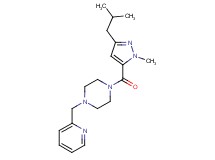 1-[(3-isobutyl-1-methyl-1H-pyrazol-5-yl)carbonyl]-4-(2-pyridinylmethyl)piperazine