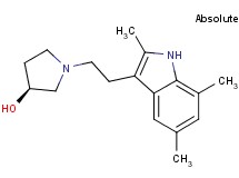 (3S)-1-[2-(2,5,7-trimethyl-1H-indol-3-yl)ethyl]-3-pyrrolidinol trifluoroacetate (salt)