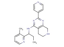 N-[1-(3-methylpyridin-2-yl)propyl]-2-pyridin-4-yl-5,6,7,8-tetrahydropyrido[3,4-d]pyrimidin-4-amine